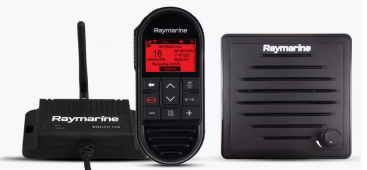Raymarine Ray 90 trådløst håndsett, inkludert trådløs sender og aktiv høyttaler